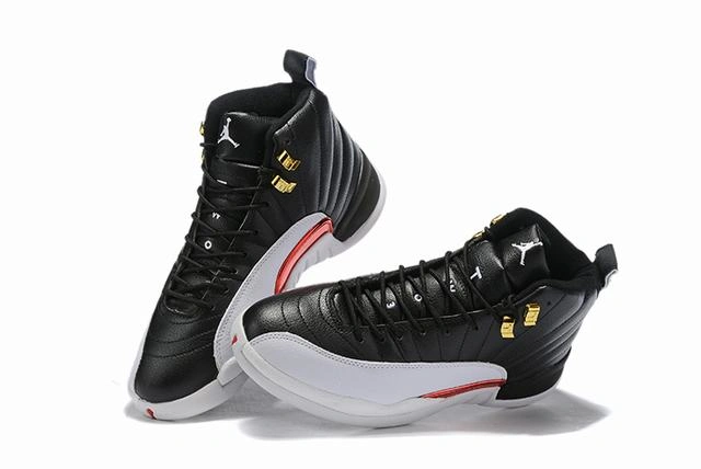 Air Jordan 12 White Red Gold-1