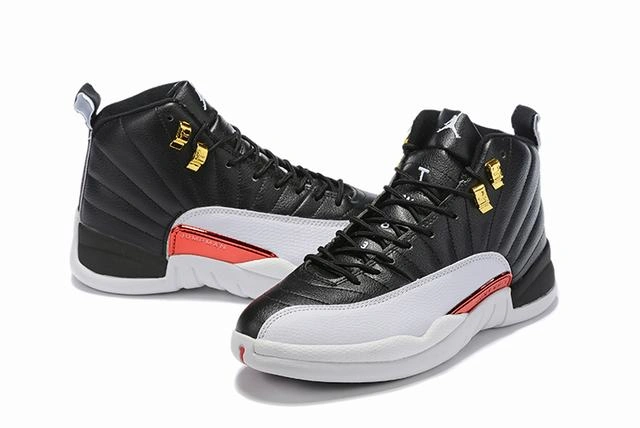 Air Jordan 12 White Red Gold-1