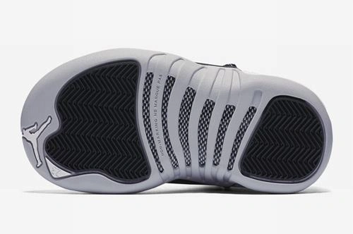 Air Jordan 12 White Black-Wolf Grey women-1
