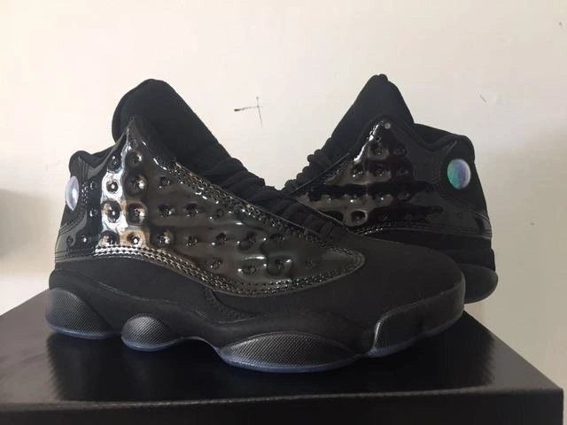 Air Jordan 13 All Black Mirror-01
