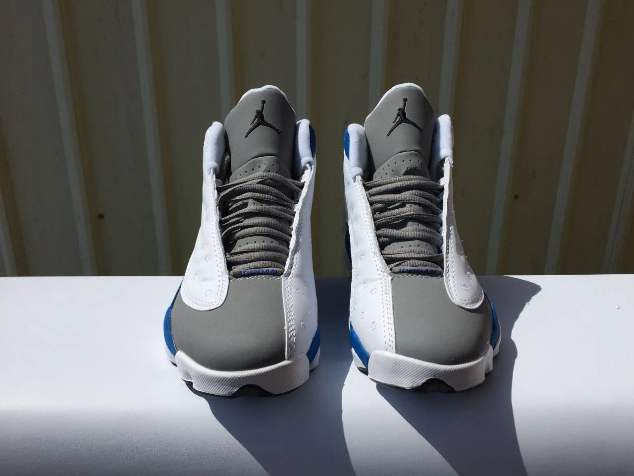 Air Jordan 13 Grey White Blue-1