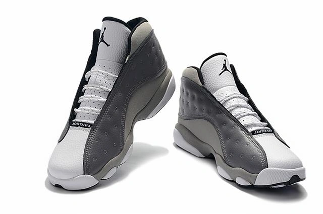 Air Jordan 13 Light Gray White-01