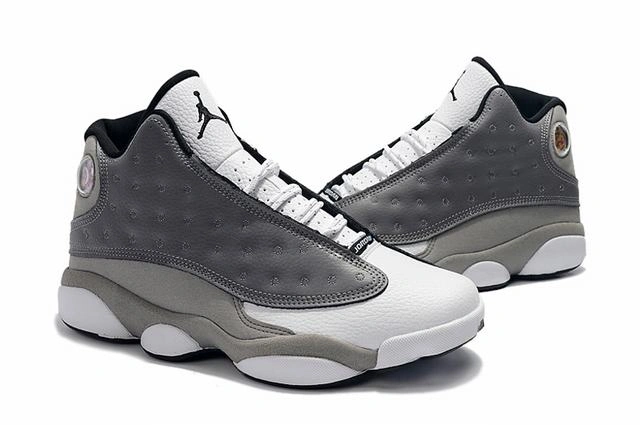 Air Jordan 13 Light Gray White-01
