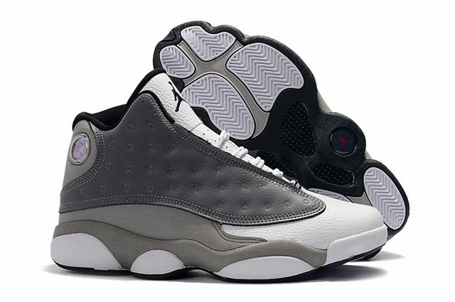 Air Jordan 13 Light Gray White-01