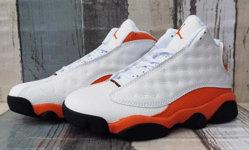 Air Jordan 13 White Orange Red-1