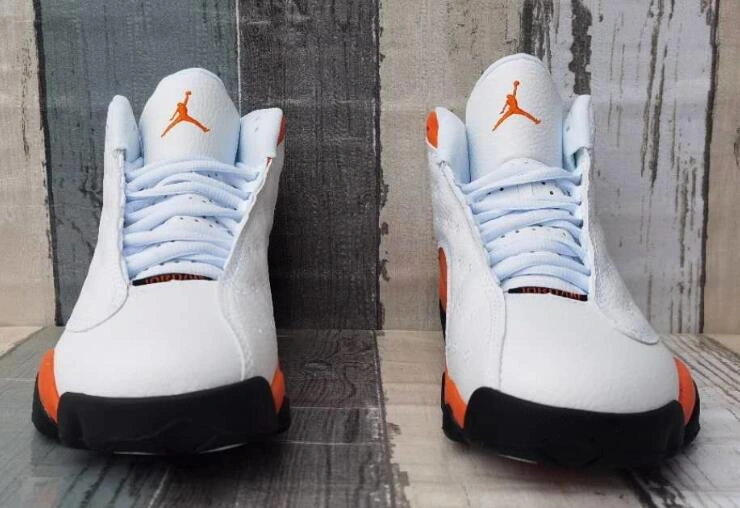 Air Jordan 13 White Orange Red-1