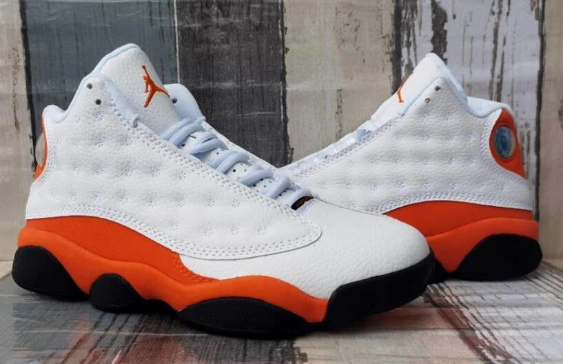Air Jordan 13 White Orange Red-1