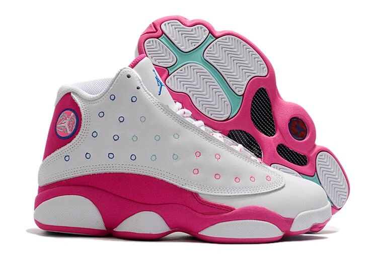 Air Jordan 13 White Pink For Women