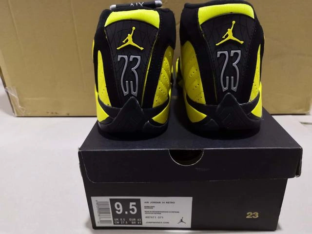 Air Jordan 14 High Black Yellow-01