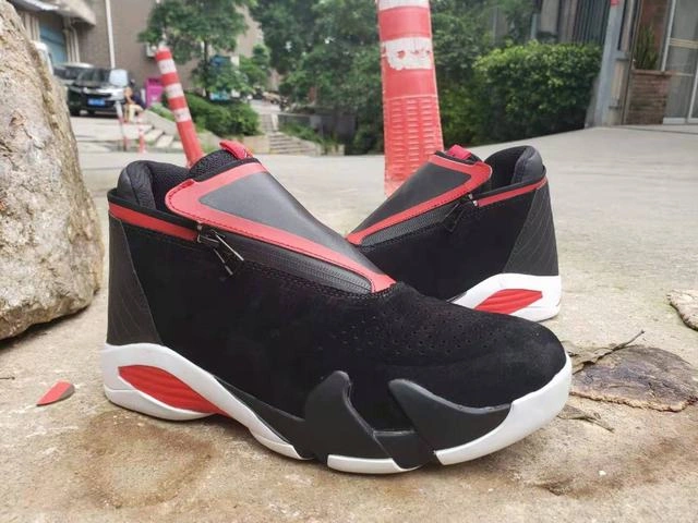 Air Jordan 14 Retro Black White Red-1