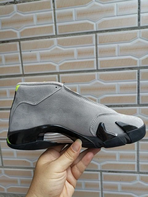 Air Jordan 14 Retro Gray Green-1