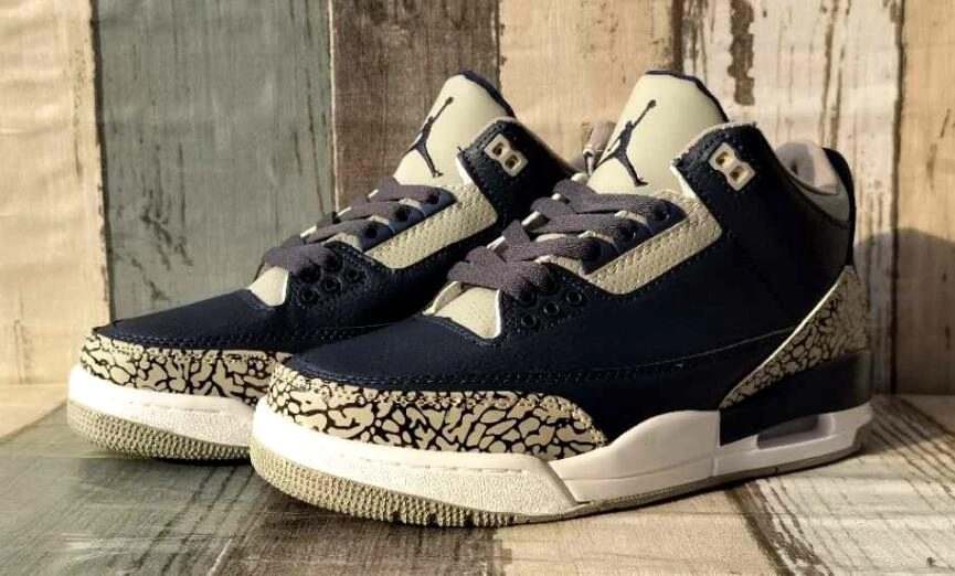 Air Jordan 3 Retro Dark Blue Gray