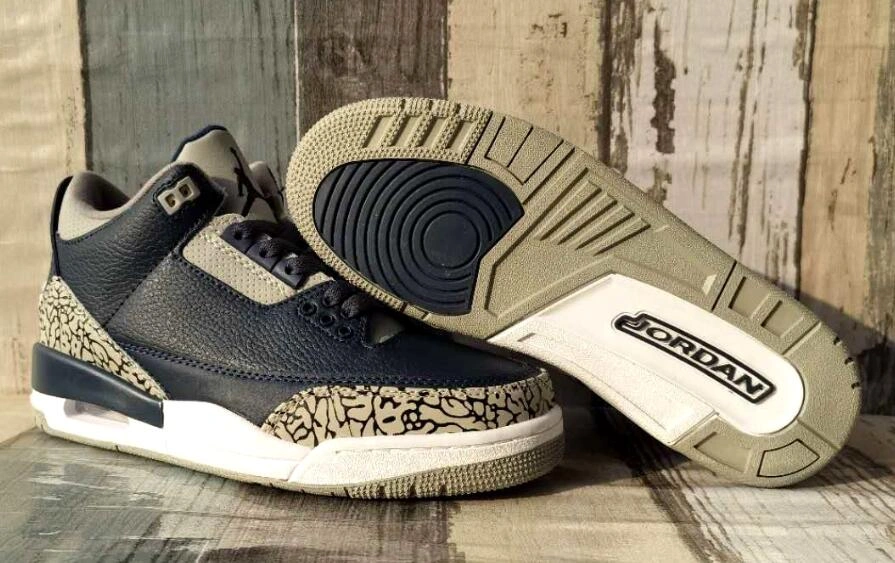 Air Jordan 3 Retro Dark Blue Gray