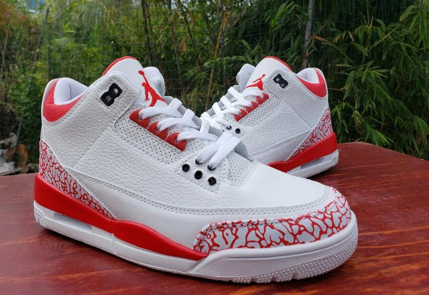 Air Jordan 3 Retro White Red-1