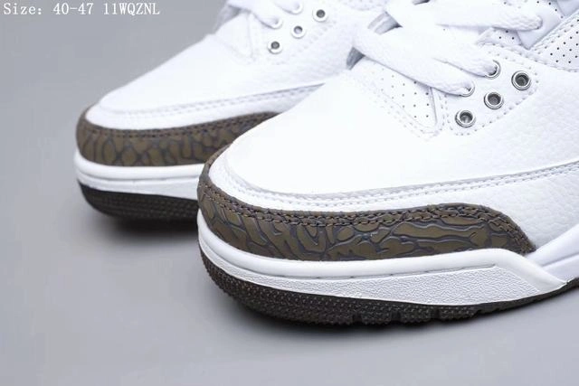 Air Jordan 3 White Brown Top quality-1