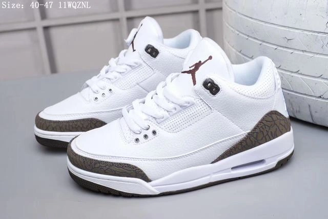 Air Jordan 3 White Brown Top quality-1