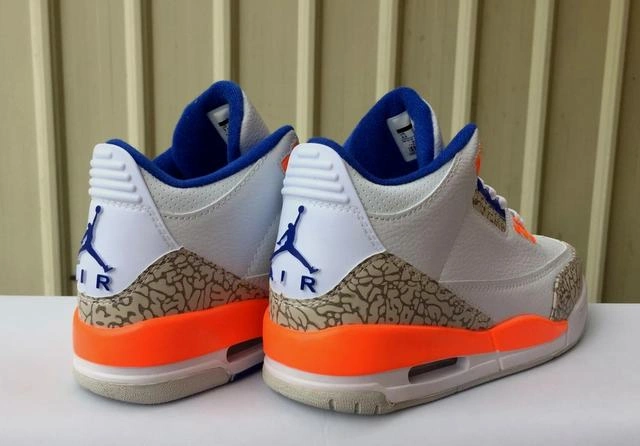 Air Jordan 3 White Orange-1