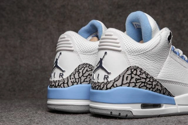 Air Jordan 3 white blue-1