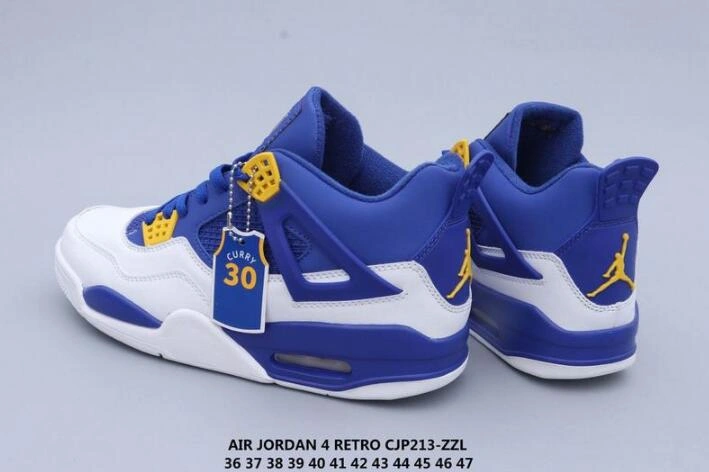 Air Jordan 4 & Curry White Blue Women