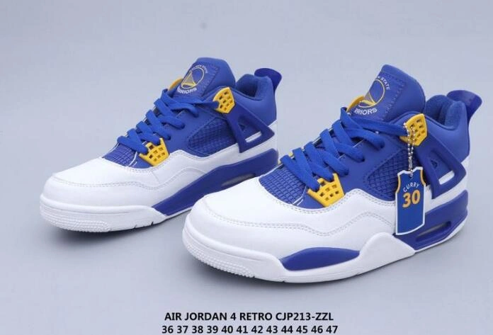 Air Jordan 4 & Curry White Blue Women