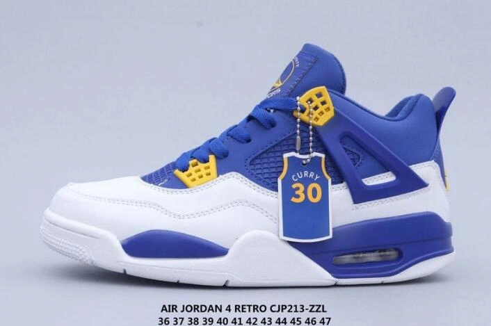Air Jordan 4 & Curry White Blue Women