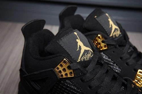 Air Jordan 4 Black Suede-1