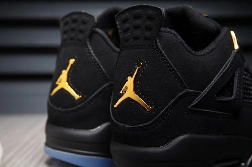 Air Jordan 4 Black Suede-1