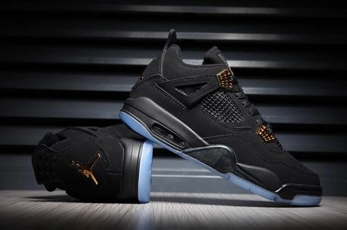 Air Jordan 4 Black Suede-1