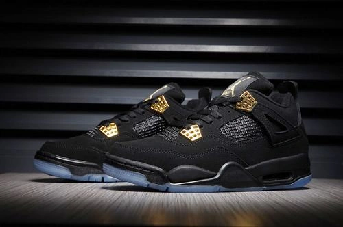 Air Jordan 4 Black Suede-1