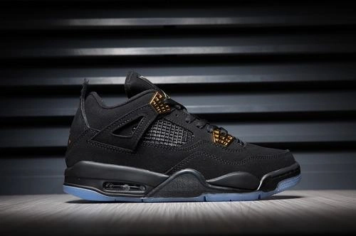 Air Jordan 4 Black Suede-1