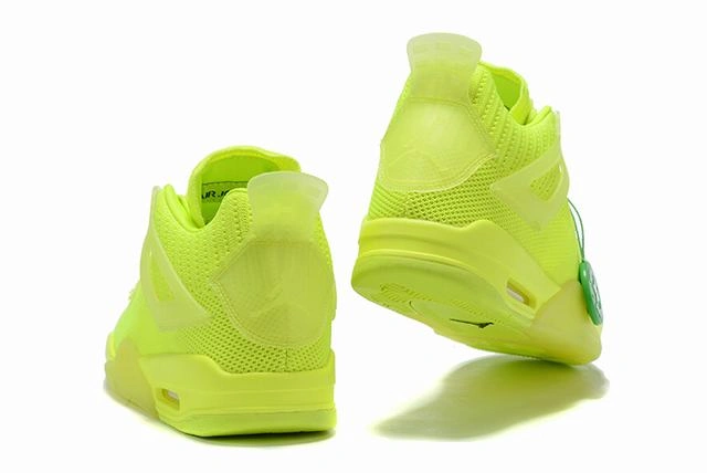Cheap Air Jordan 4 Flyknit Low Volt Yellow