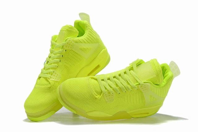 Cheap Air Jordan 4 Flyknit Low Volt Yellow