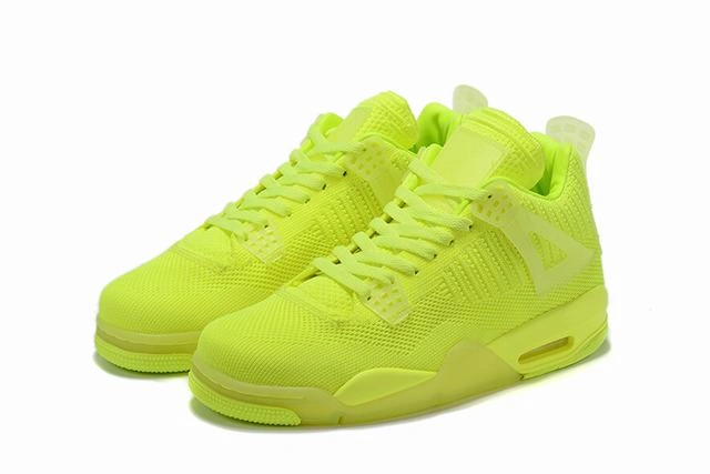Cheap Air Jordan 4 Flyknit Low Volt Yellow