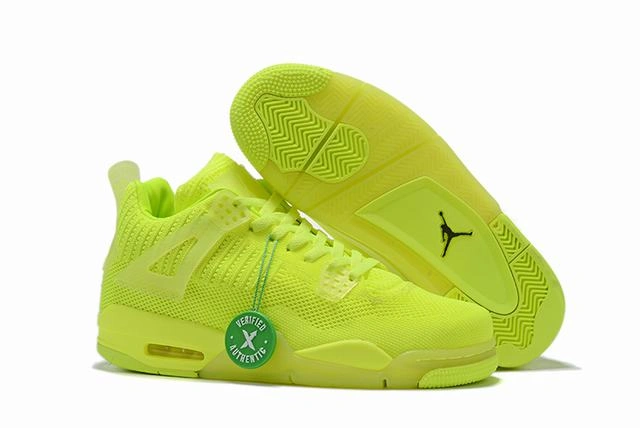 Air Jordan 4 Flyknit Low Volt Yellow