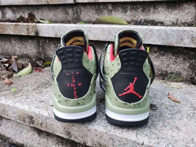 Air Jordan 4 Green Red Black-1