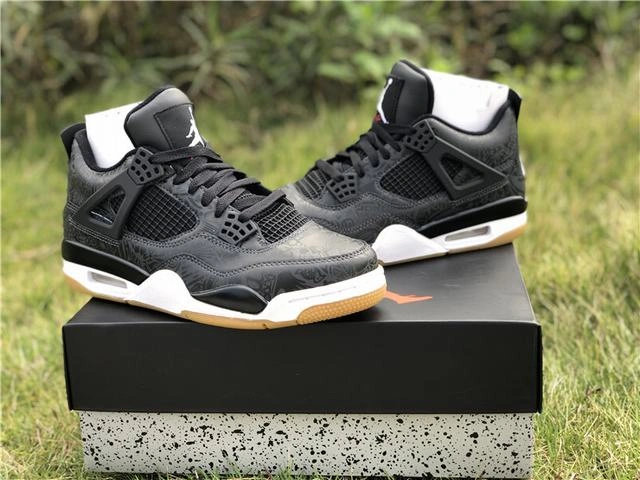 Cheap Air Jordan 4 Laser SE Black Gum-01