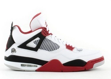 Air Jordan 4 Mars White Fire Red Black