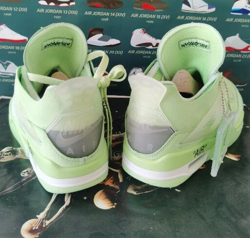 Air Jordan 4 Off-White Green
