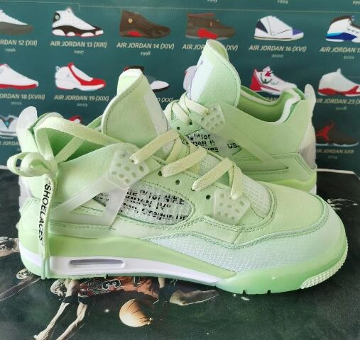 Air Jordan 4 Off-White Green