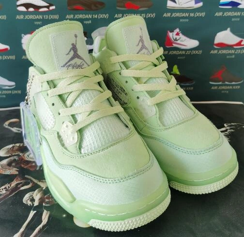 Air Jordan 4 Off-White Green