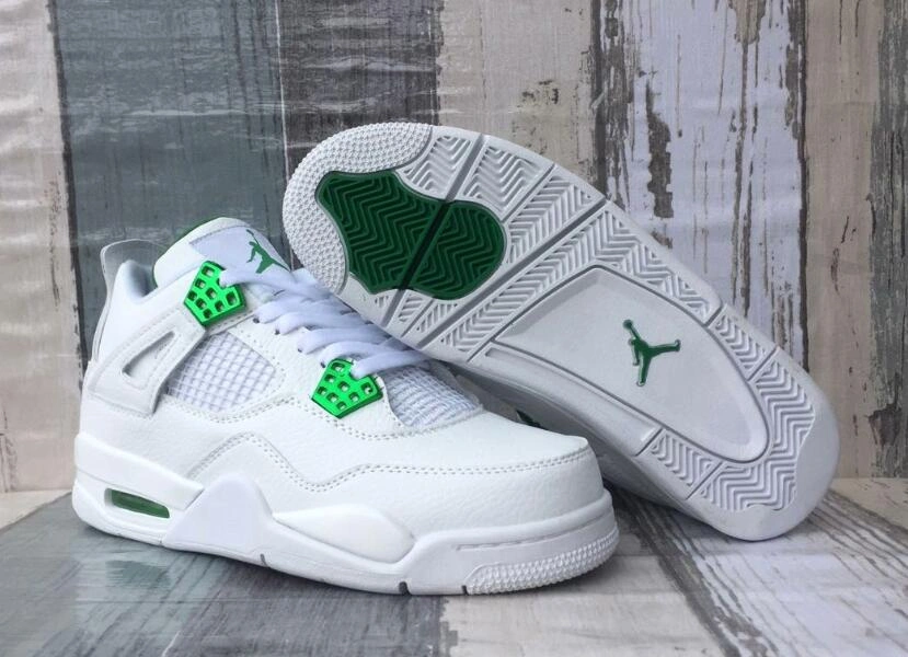 Air Jordan 4 Retor White Green-1