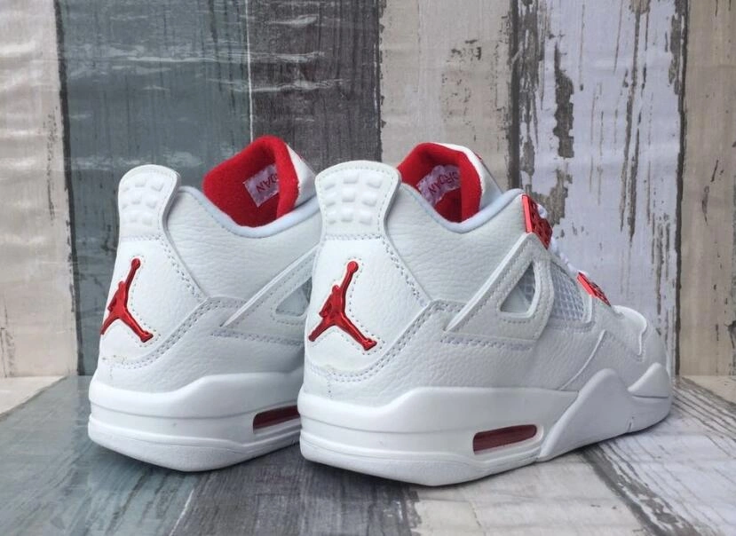 Air Jordan 4 Retor White Red-1