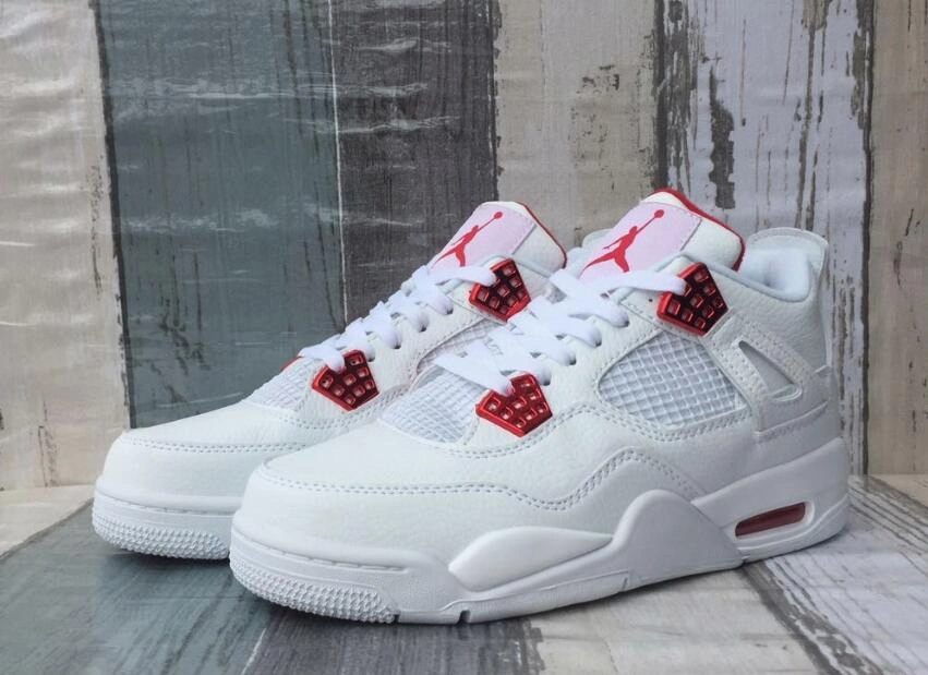 Air Jordan 4 Retor White Red-1