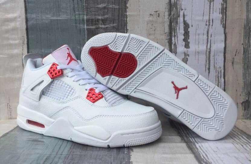 Air Jordan 4 Retor White Red-1