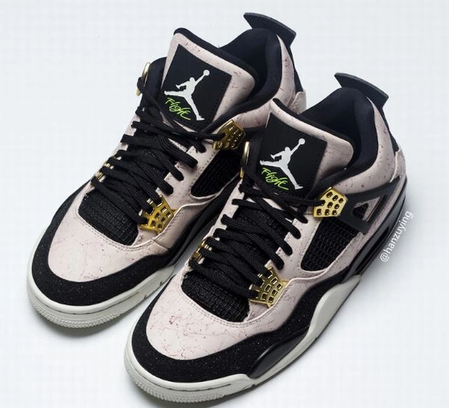 Air Jordan 4 Retro Black Pink Gold-1