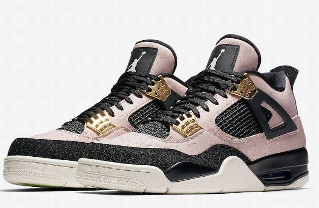 Air Jordan 4 Retro Black Pink Gold-1