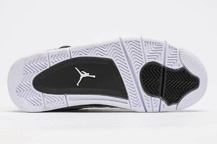 Air Jordan 4 Retro Black White-1