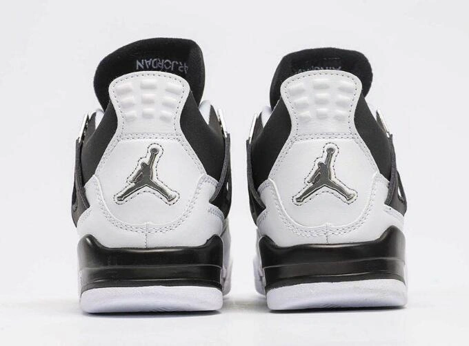 Air Jordan 4 Retro Black White-1