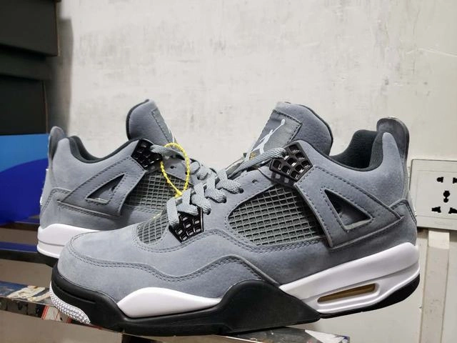 Air Jordan 4 Retro Cool Gray Black White-1