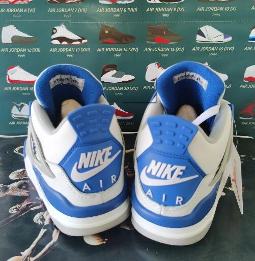Air Jordan 4 Retro White Blue-1
